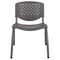 Emma and Oliver Home and Office Plastic Stack Chair with Perforated Back - Guest Chair